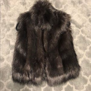 Faux fur vest